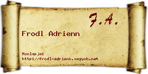 Frodl Adrienn névjegykártya