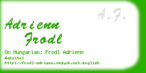 adrienn frodl business card